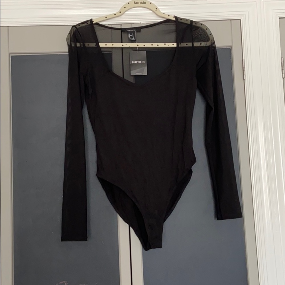 Mesh Black Bodysuit